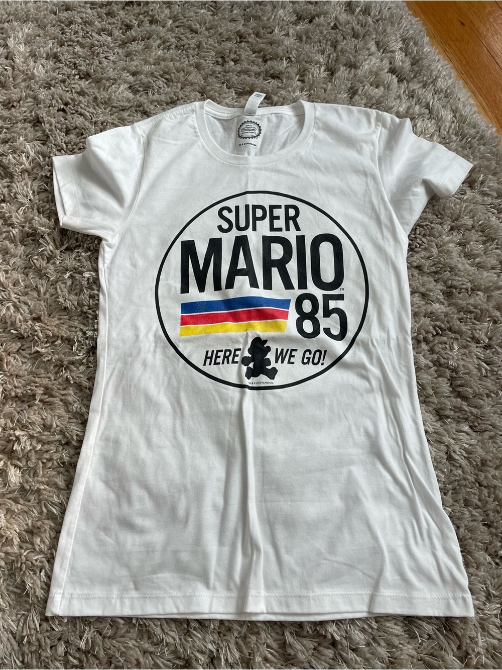 Women’s size small Super Mario 85 Graphic Tee
